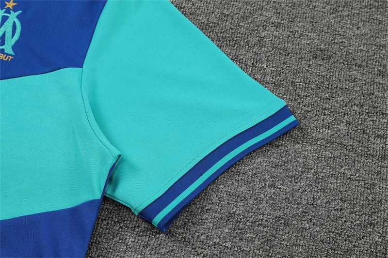 Polo Marseille color blue and green team logo 6