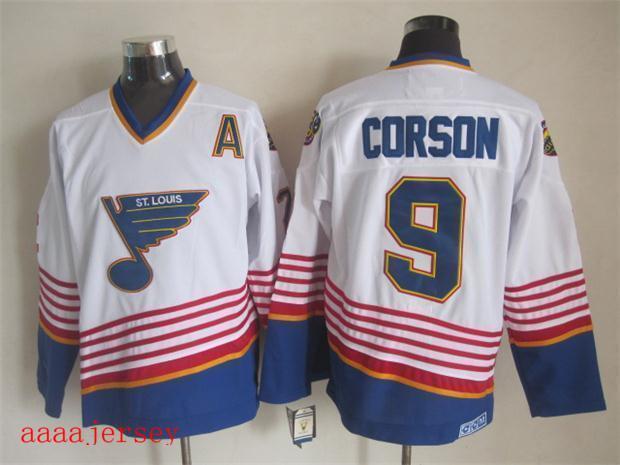 St. Louis Blues retro ice hockey jersey M-3XL 圣路易蓝调队复古冰球服 2