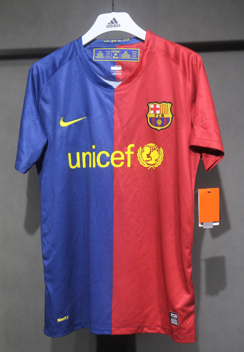 08-09 Barcelona Home Retro Kit Vintage Player Version Sino Shirt AAAAJersey Dropship Yupoo 2