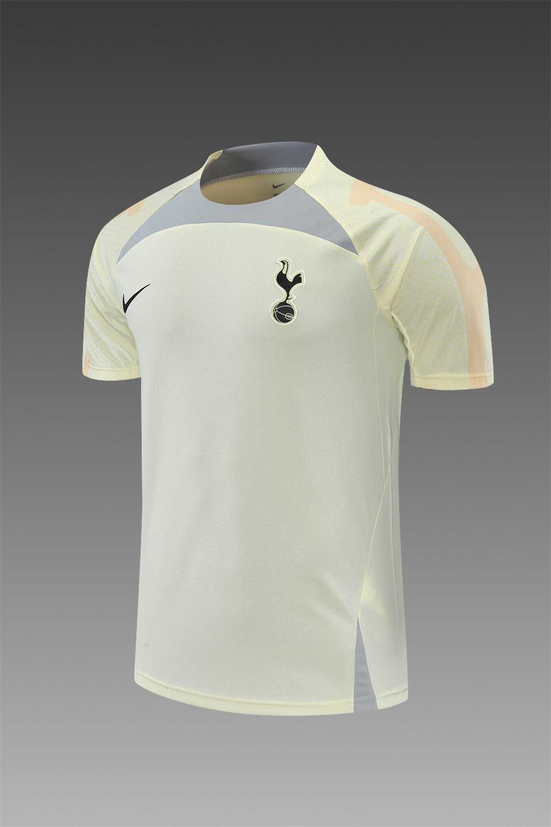 22-23 Tottenham Hotspur training suit short sleeve kit Beige 4