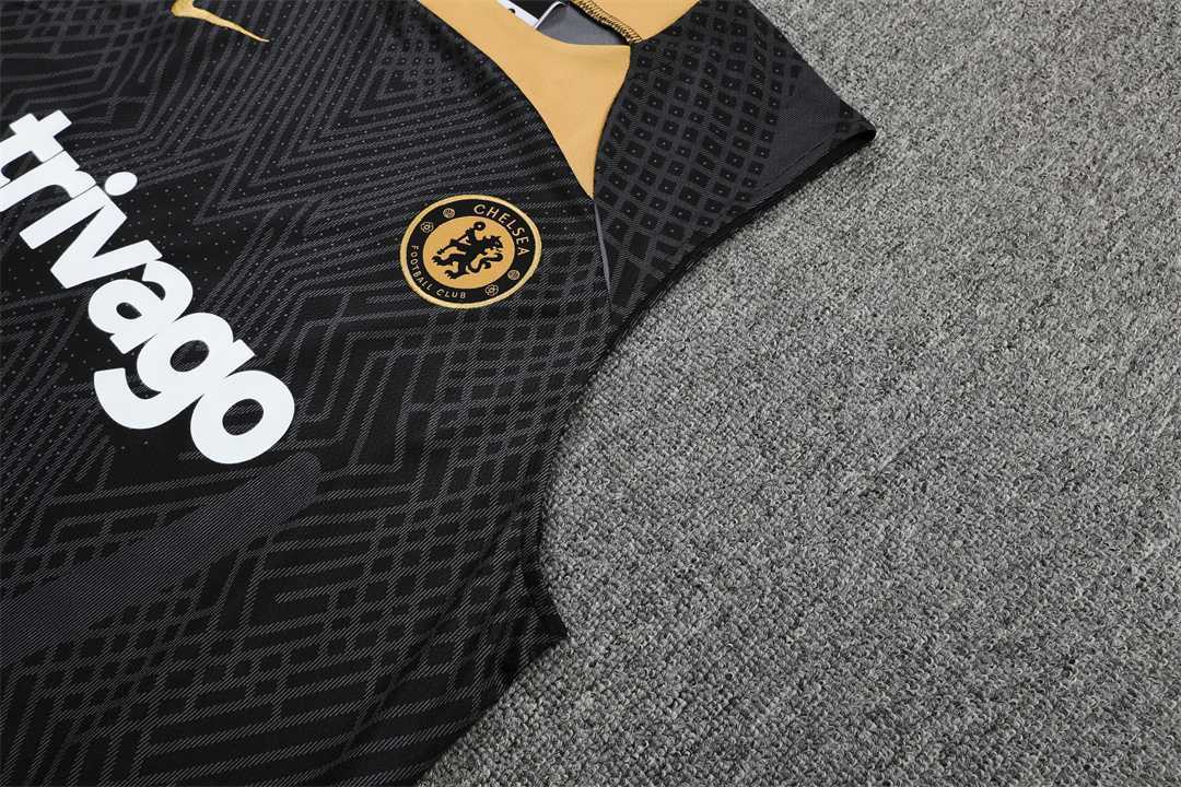 22-23 Chelsea vest training suit kit Black 19