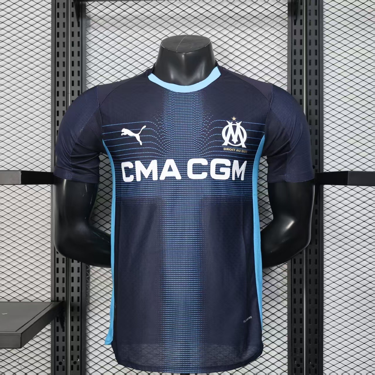 25-26 Marseille Away Black Player Version Kit Football T-Shirt AAAAJersey Supply Yupoo