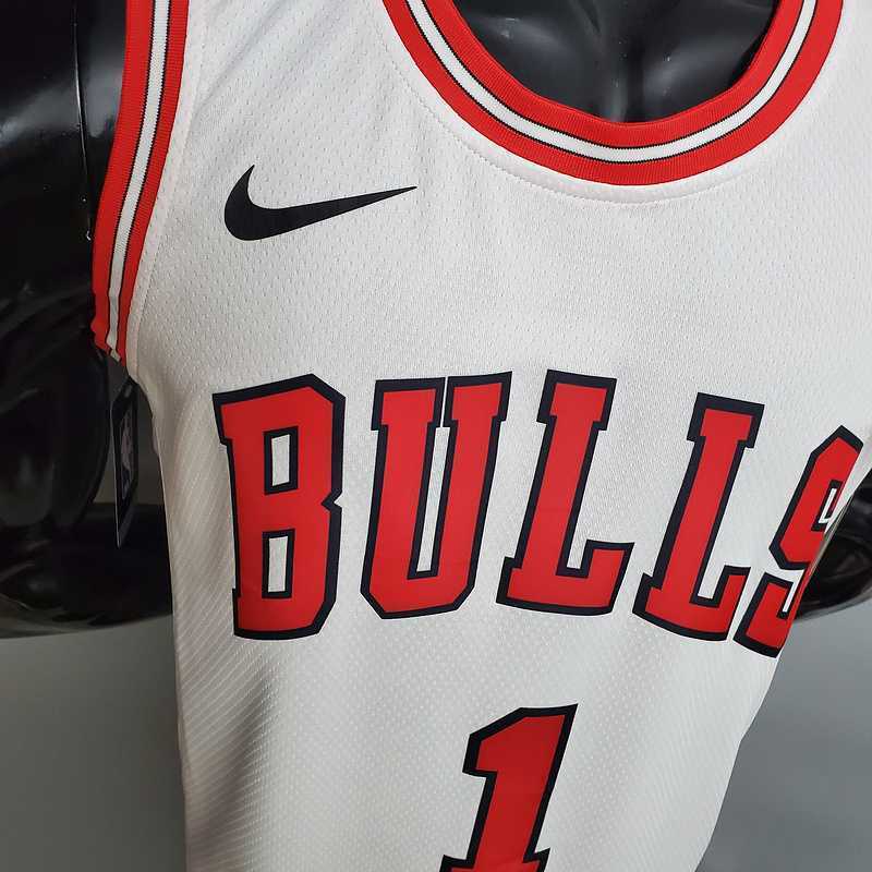 ROSE #1 Chicago Bulls white 3
