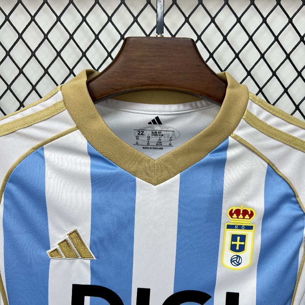 25-26 Real Oviedo Third Kids Kit Soccer T-Shirt AAAAJersey Supply Yupoo 6