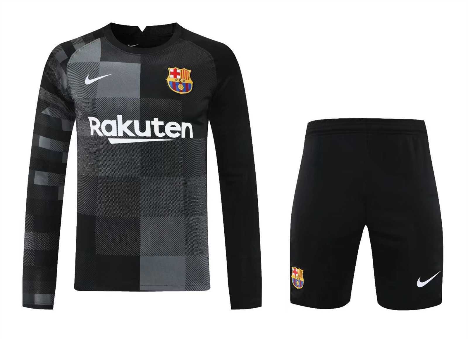 21-22 Barcelona black goalkeeper long sleeve 16