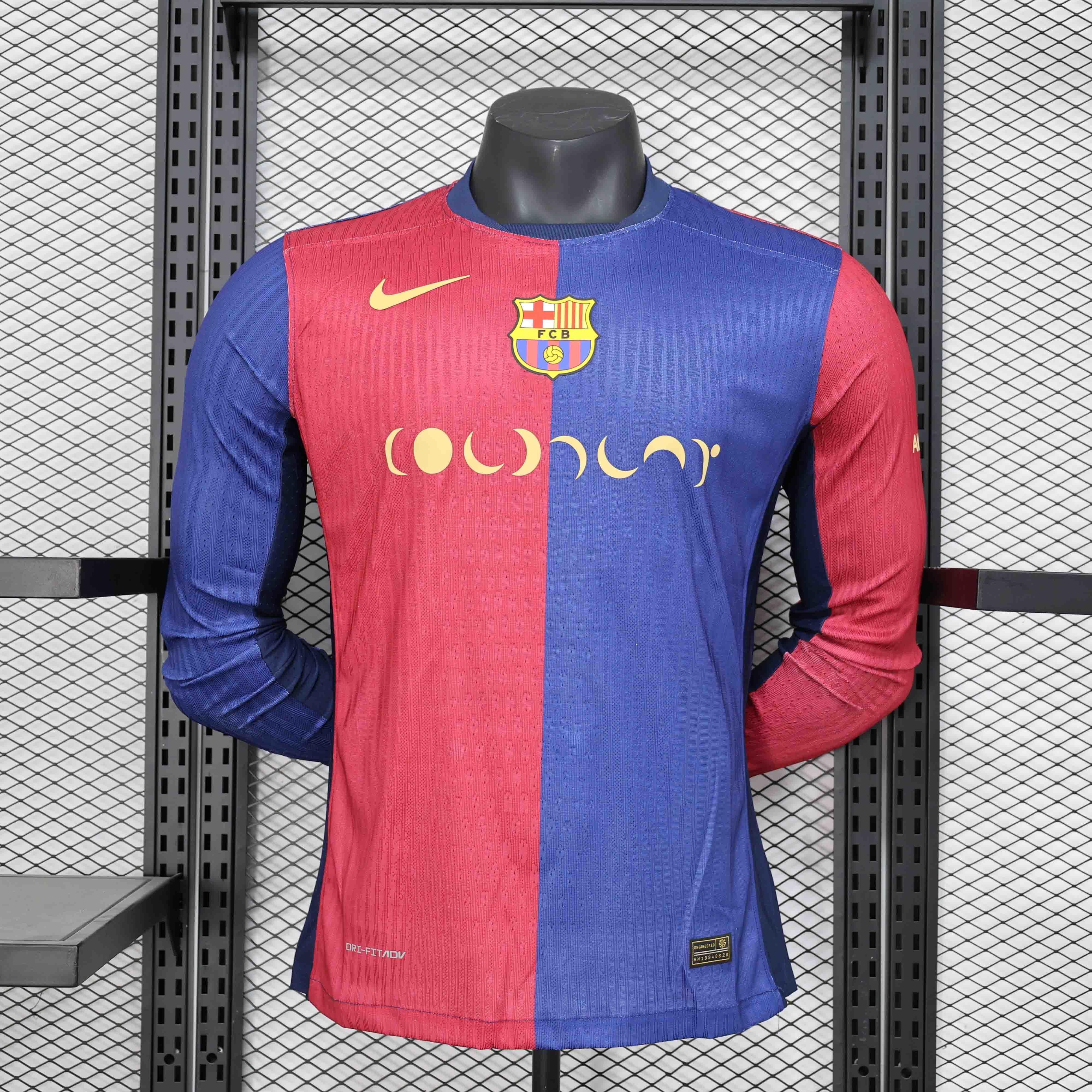 24-25 Barcelona Home ColdPlay Edition Long Sleeve Kit Player Version Shirt AAAAJersey Supplier