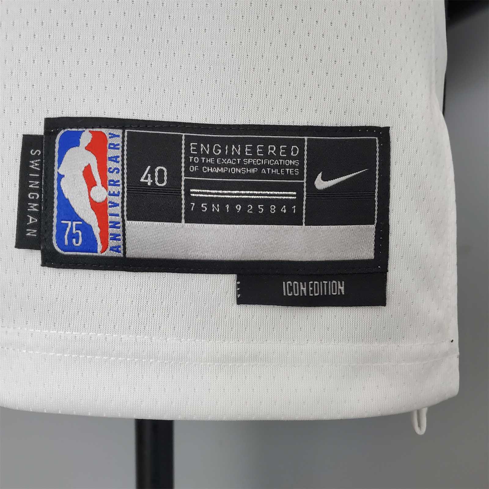 75th Anniversary Harris #12 Nets White 2