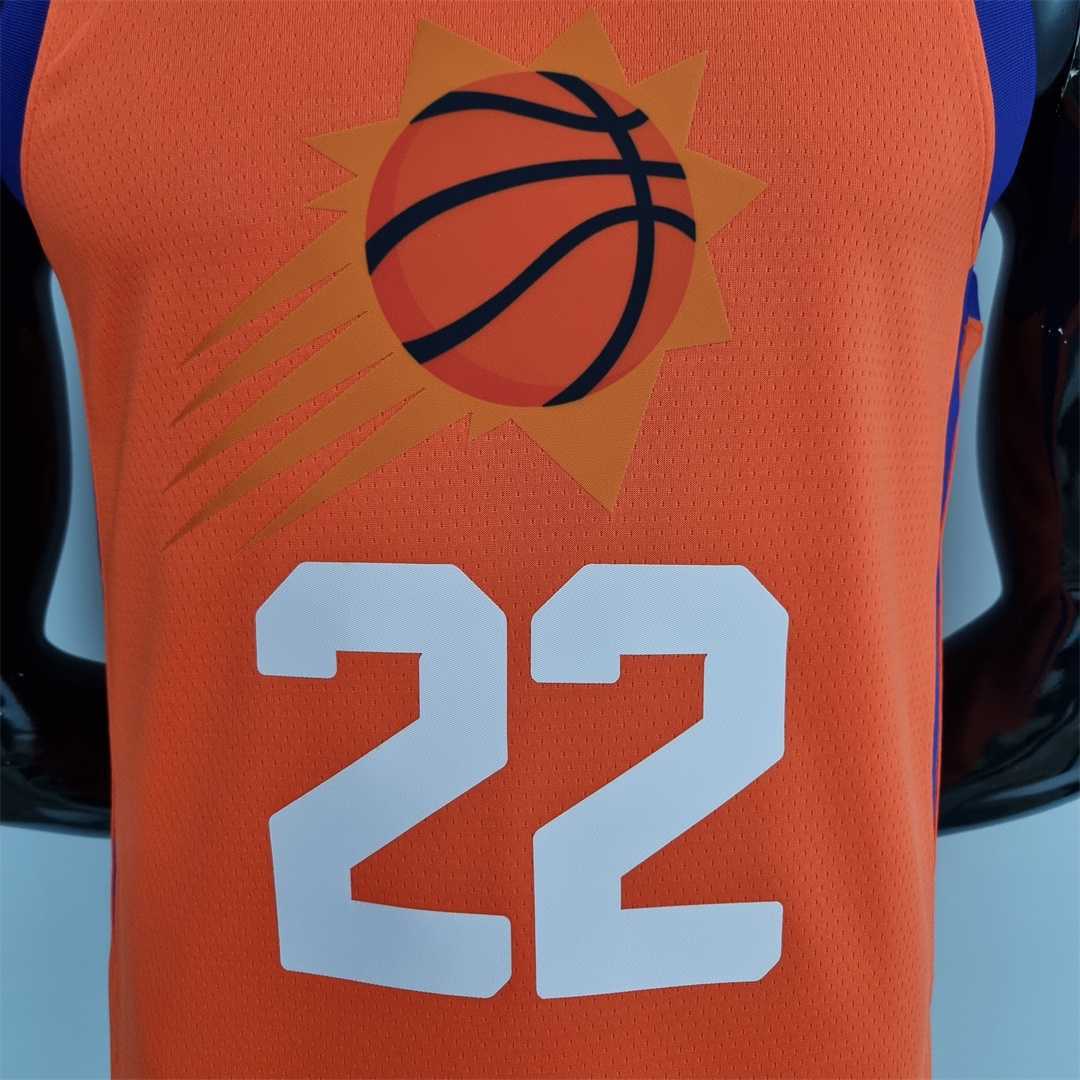 75th Anniversary AYTON#22 Phoenix Suns Jordan Theme Orange NBA Jersey 3