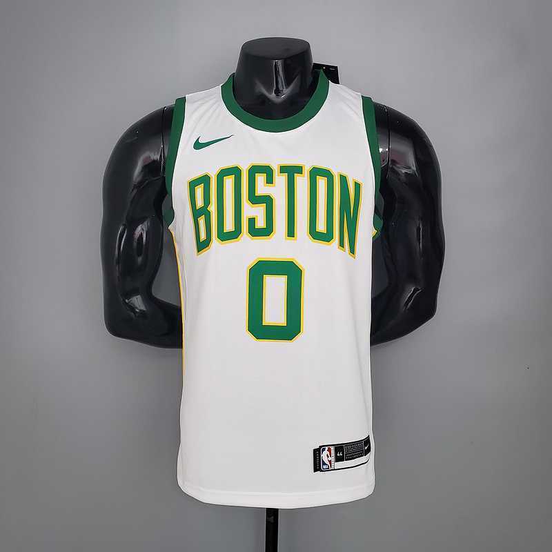 TATUM #0 Celtics White Platinum Limited