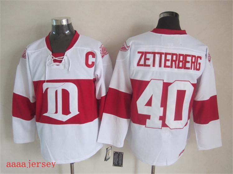 Detroit Red Wings retro ice hockey jersey M-3XL 底特律红翼队复古冰球服 6