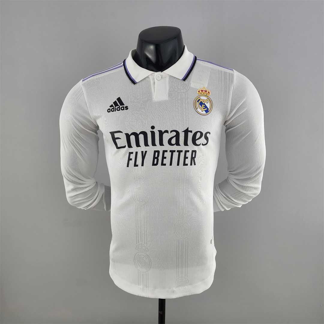 22-23 Real Madrid home long sleeve player version