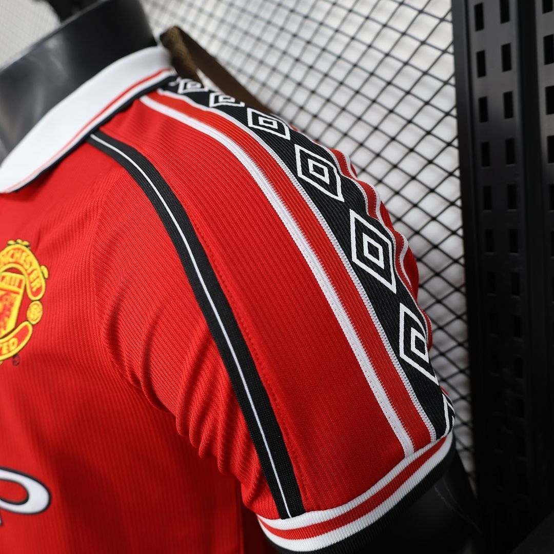 98-99 Manchester United Home Retro Kit Player Version Shirt AAAAJersey Wholesale Yupoo 2
