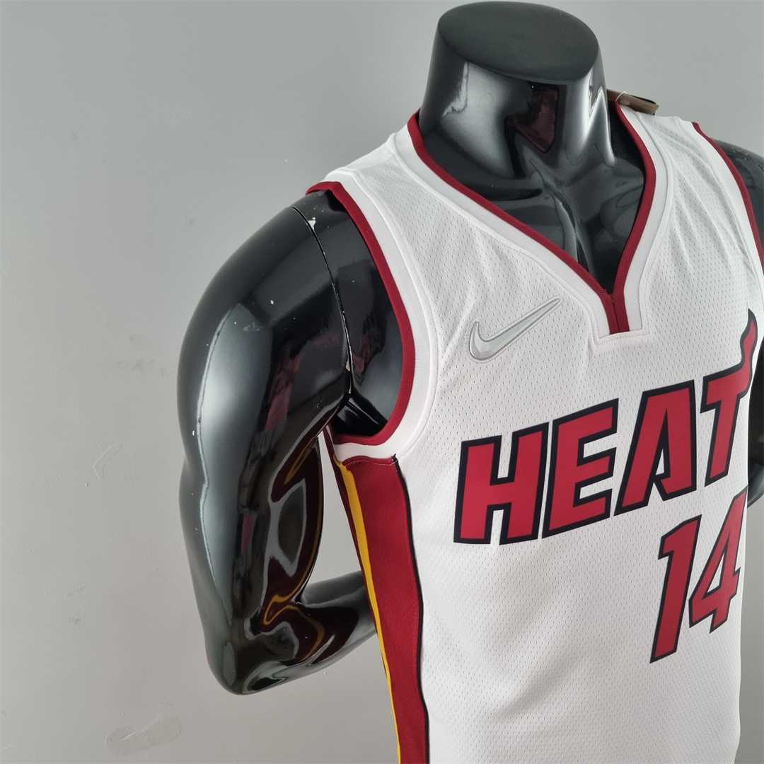 75th Anniversary Miami Heat HERRO#14 White NBA Jersey 9