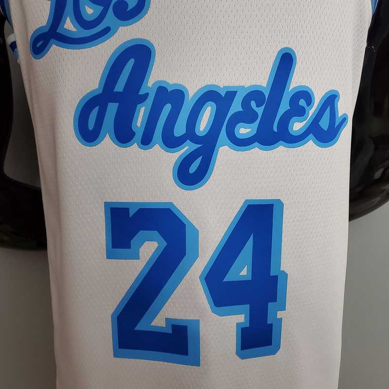 Retro night Bryant #24 Lakers white 6