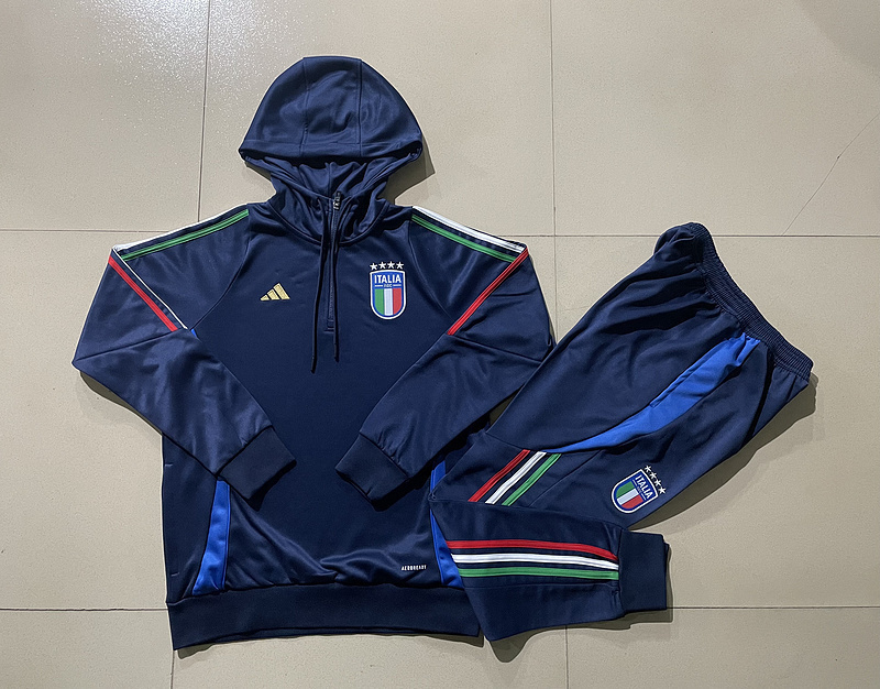2024 Italy Hoodie Long Sleeve Training Suit Football Shirts 2