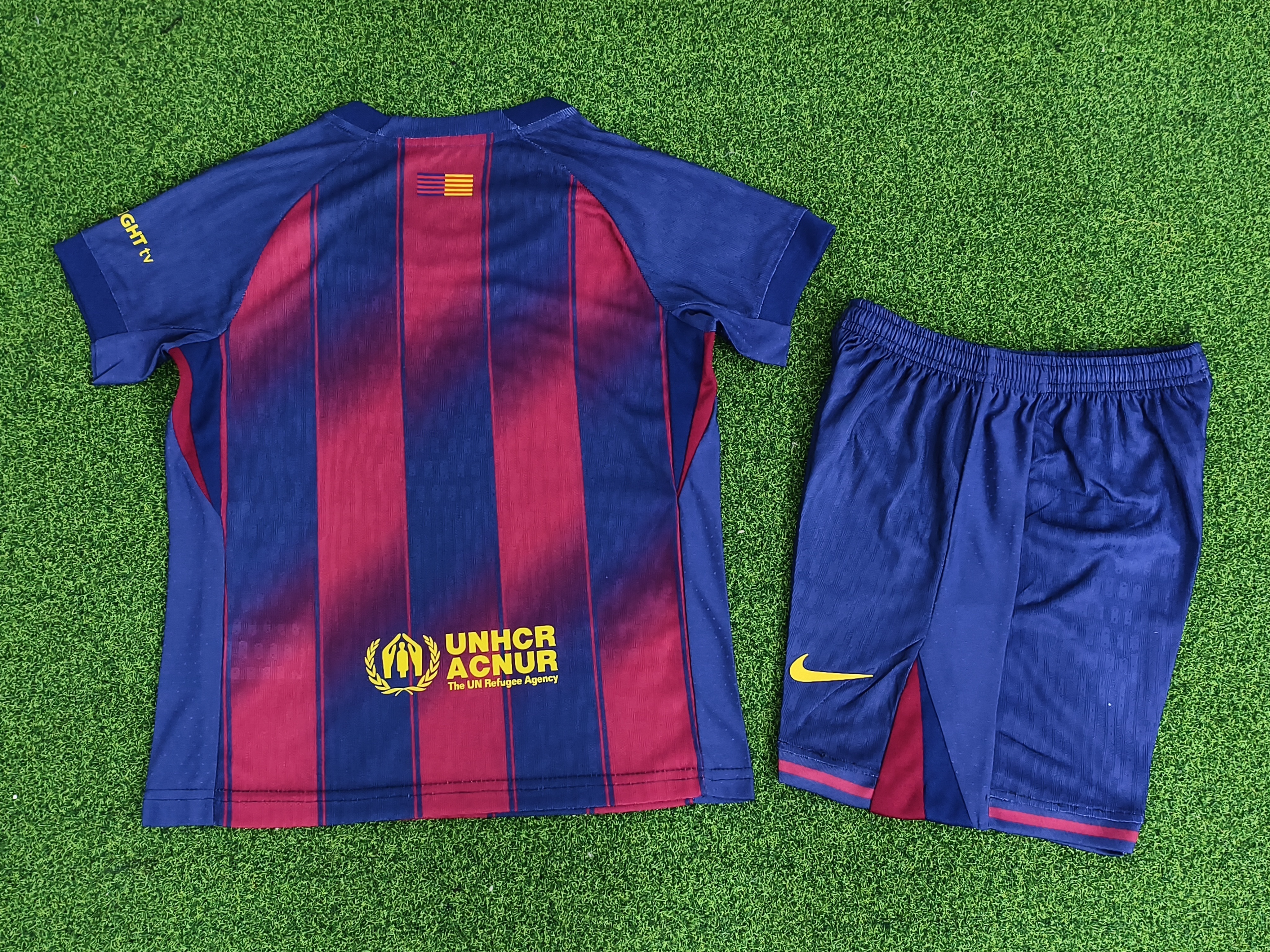 25-26 Barcelona Home Kid Kits Player Version Youth Apparels AAAAJersey Supply Yupoo 1