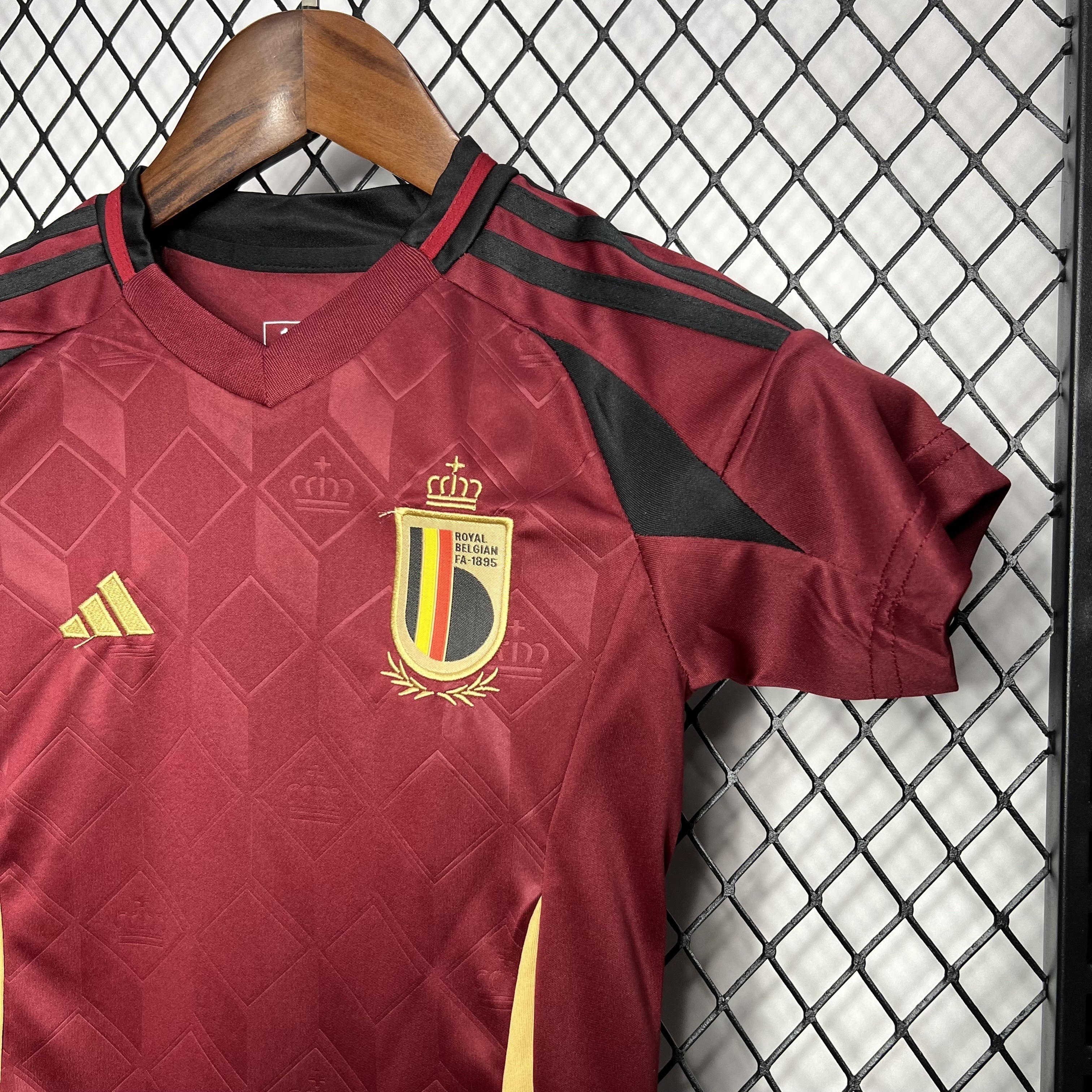 2024 Belgium Home Kid Kits Children Sets Football Jerseys Yupoo 4