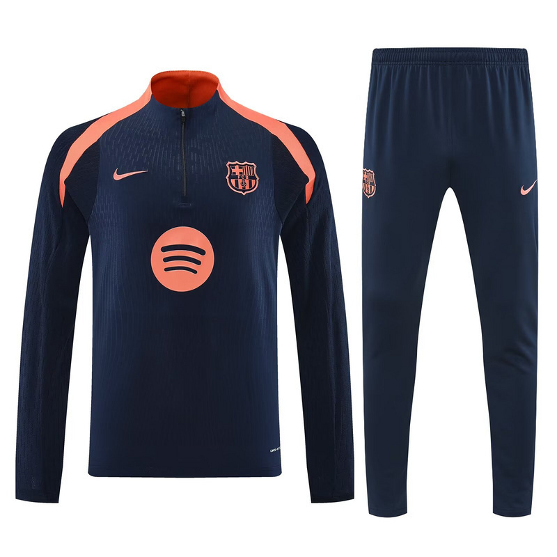 25-26 Barcelona Navy&Orange Training Kits Football Tracksuits