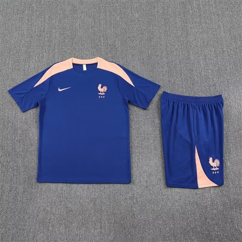 25-26 France Blue Training Kits Football Tracksuits 2