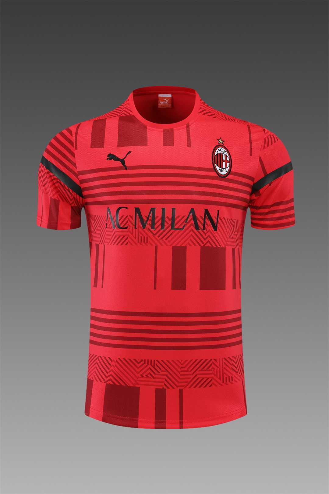 22-23 AC Milan Training Suit Short Sleeve Kit Red 19