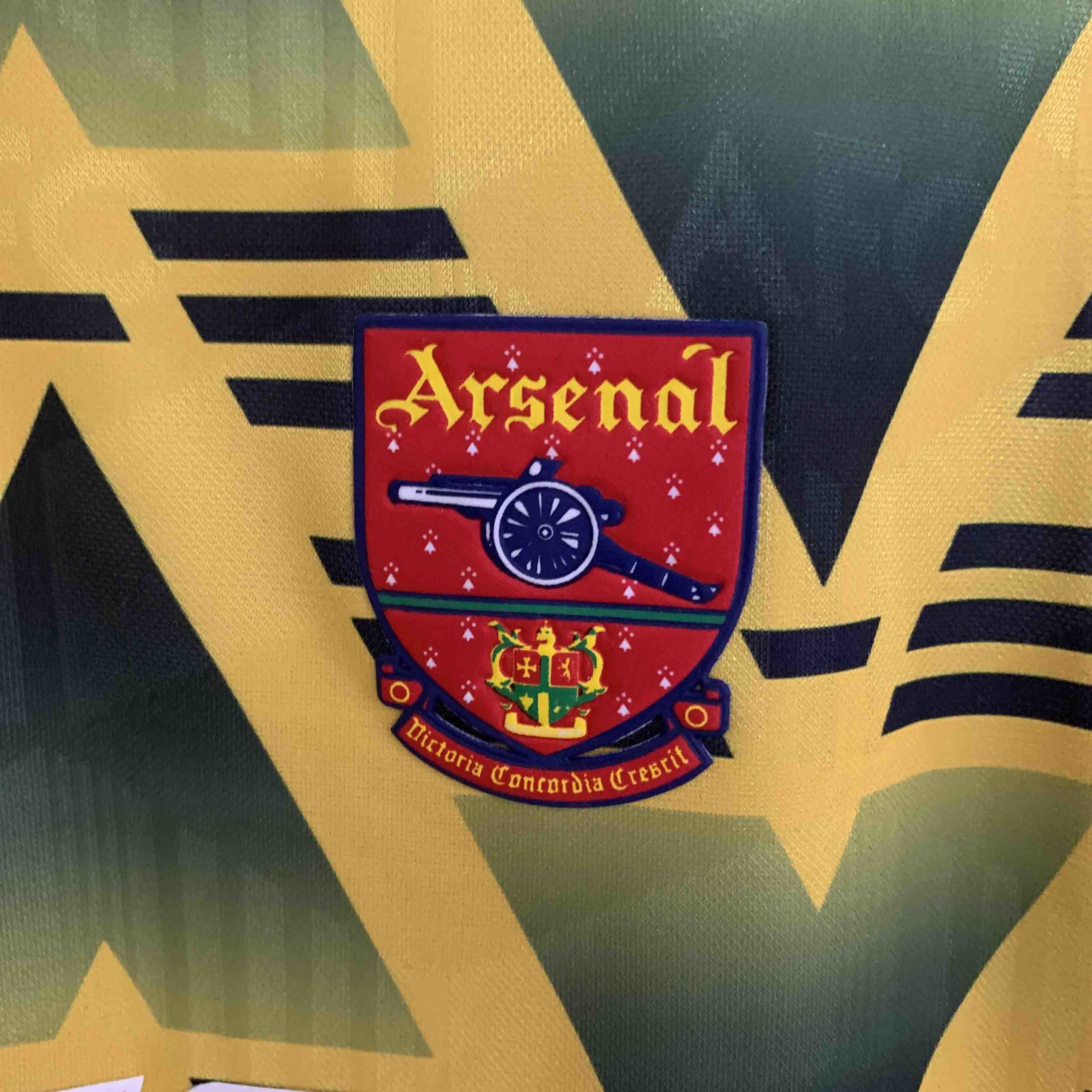 91-93 Retro Long Sleeve Arsenal Away S-XXL 2