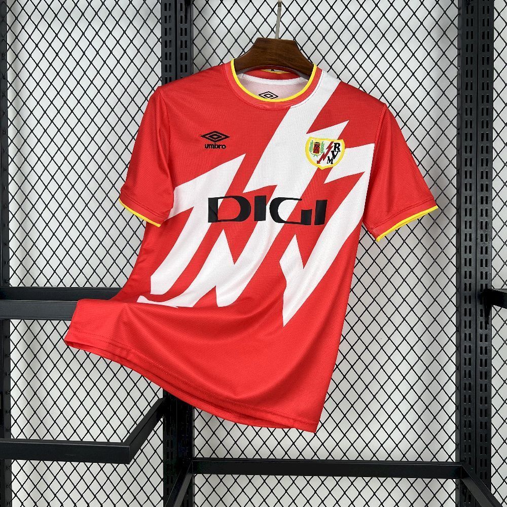 25-26 Rayo Vallecano Home Shirt Football Apparels AAAAJersey Supply Yupoo