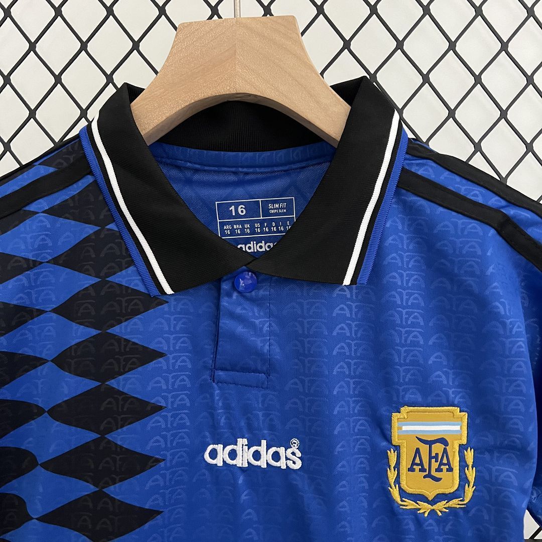 1994 Argentina Away Retro Kid Kits Youth Apparels Football AAAAJersey Yupoo 8