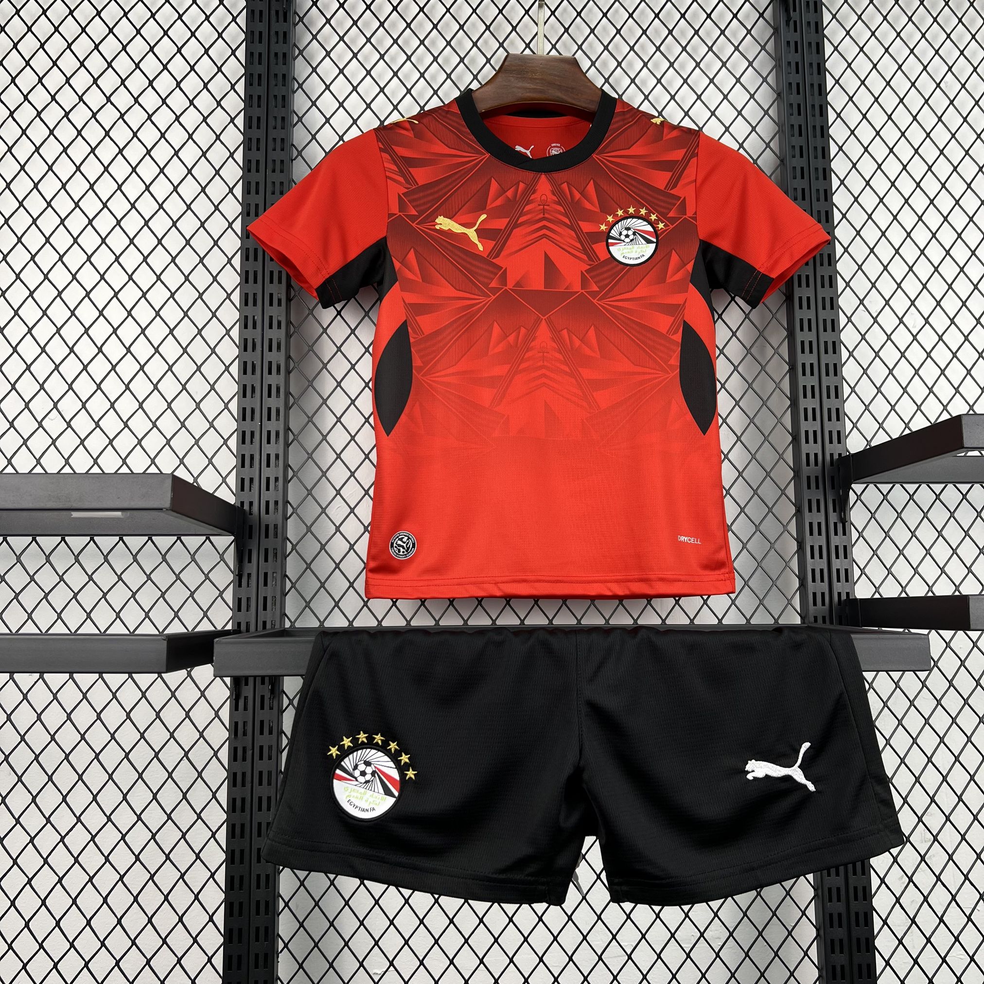 2026 World Cup Set Egypt Home Kids Kit Football Youth Apparels AAAAJersey Supply Yupoo 6 5