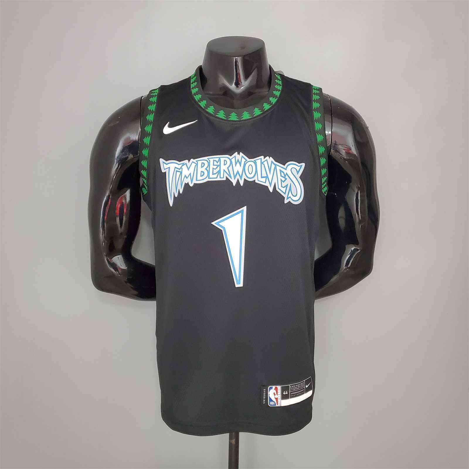 EDWARDS#1 2018 Retro Timberwolves Black