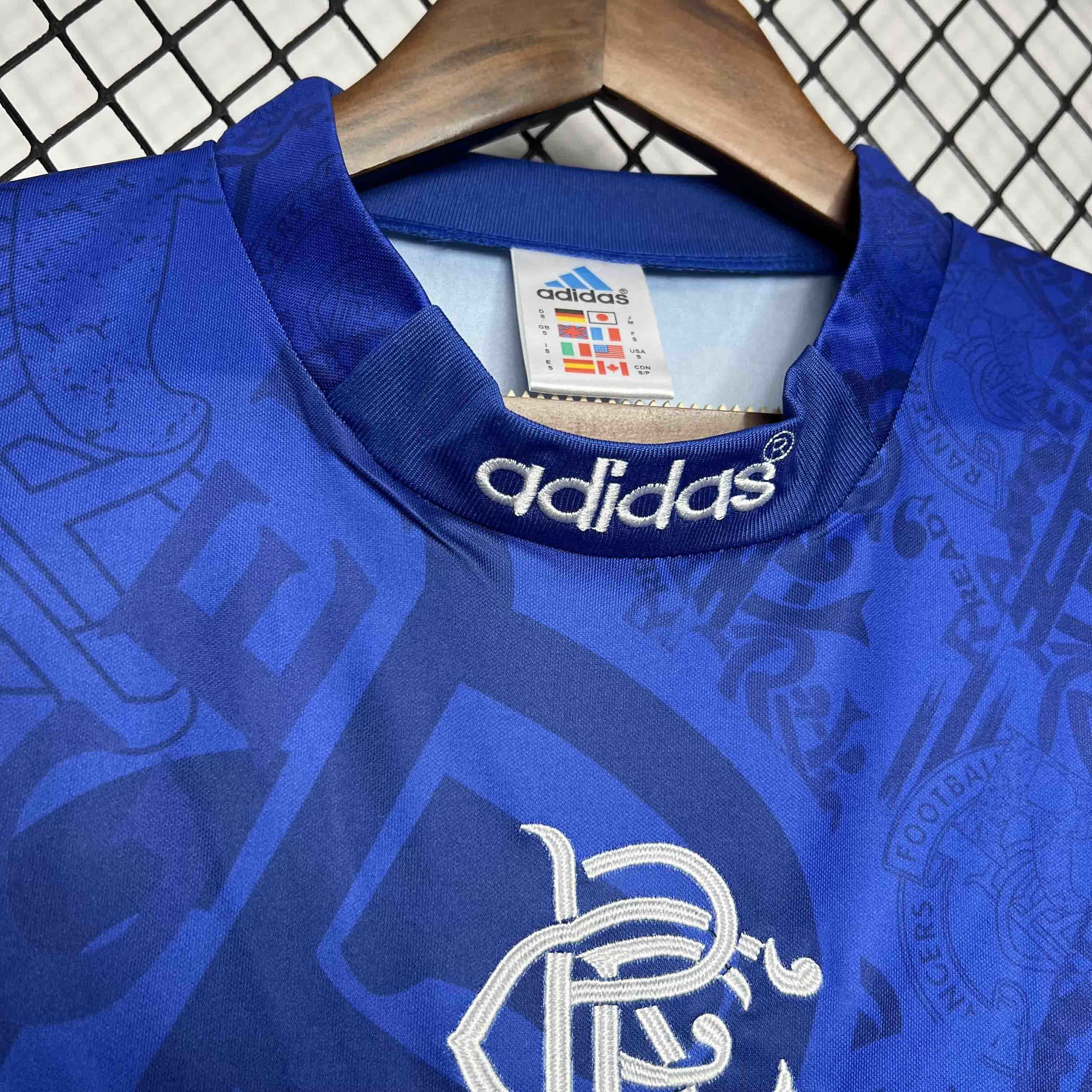 94-96 Rangers Home Retro Kit Football Uniform AAAAJerseys Dropshipping Yupoo 2
