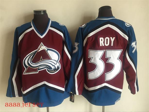 Colorado Avalanche retro ice hockey jersey M-3XL 科罗拉多雪崩队复古冰球服