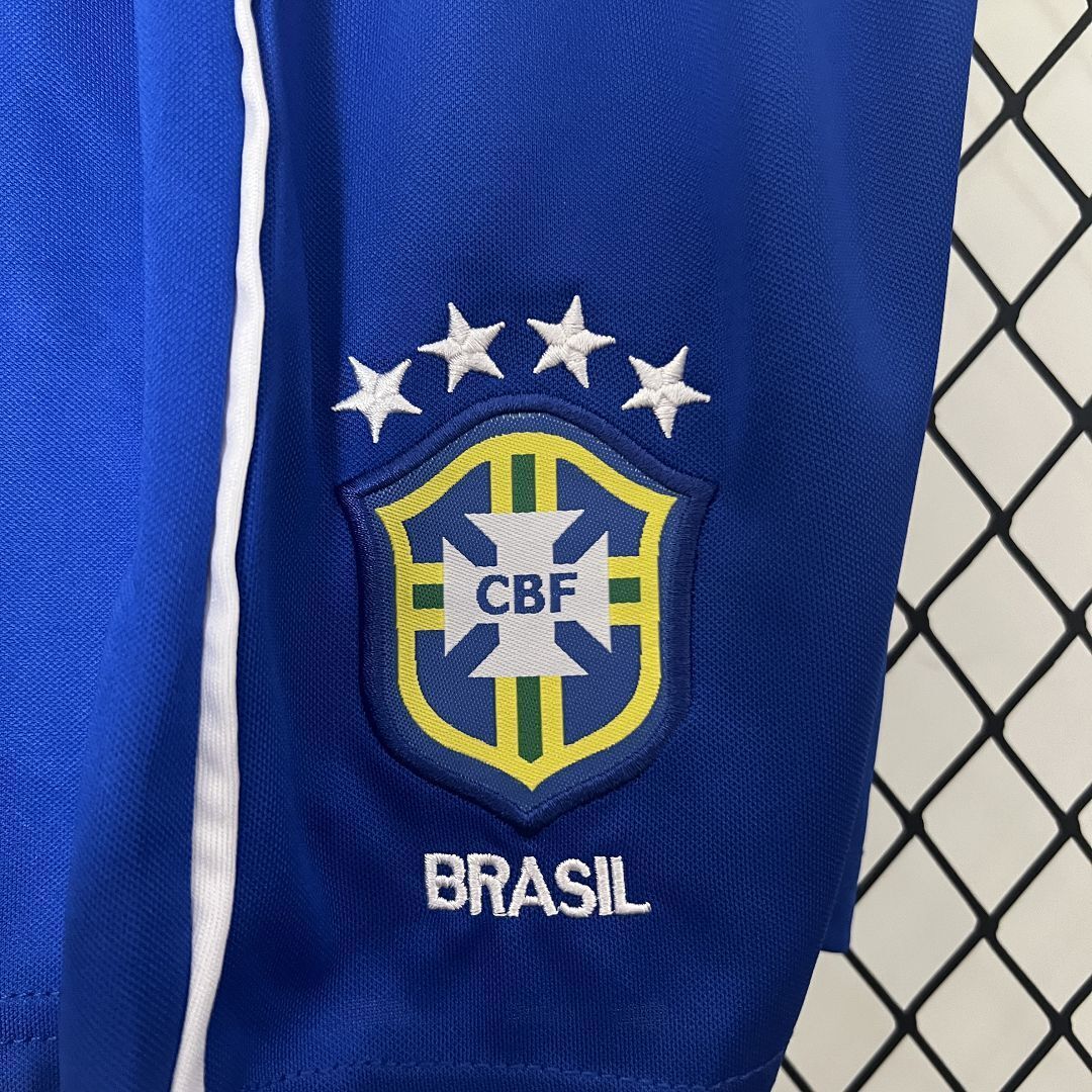 2002 Brazil Home Retro Kids Kit World Cup Shirt Soccer Jerseys Yupoo 5