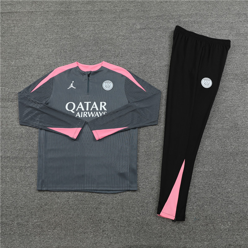 24-25 PSG Player Long Sleeve Training Suit Football Shirts 1