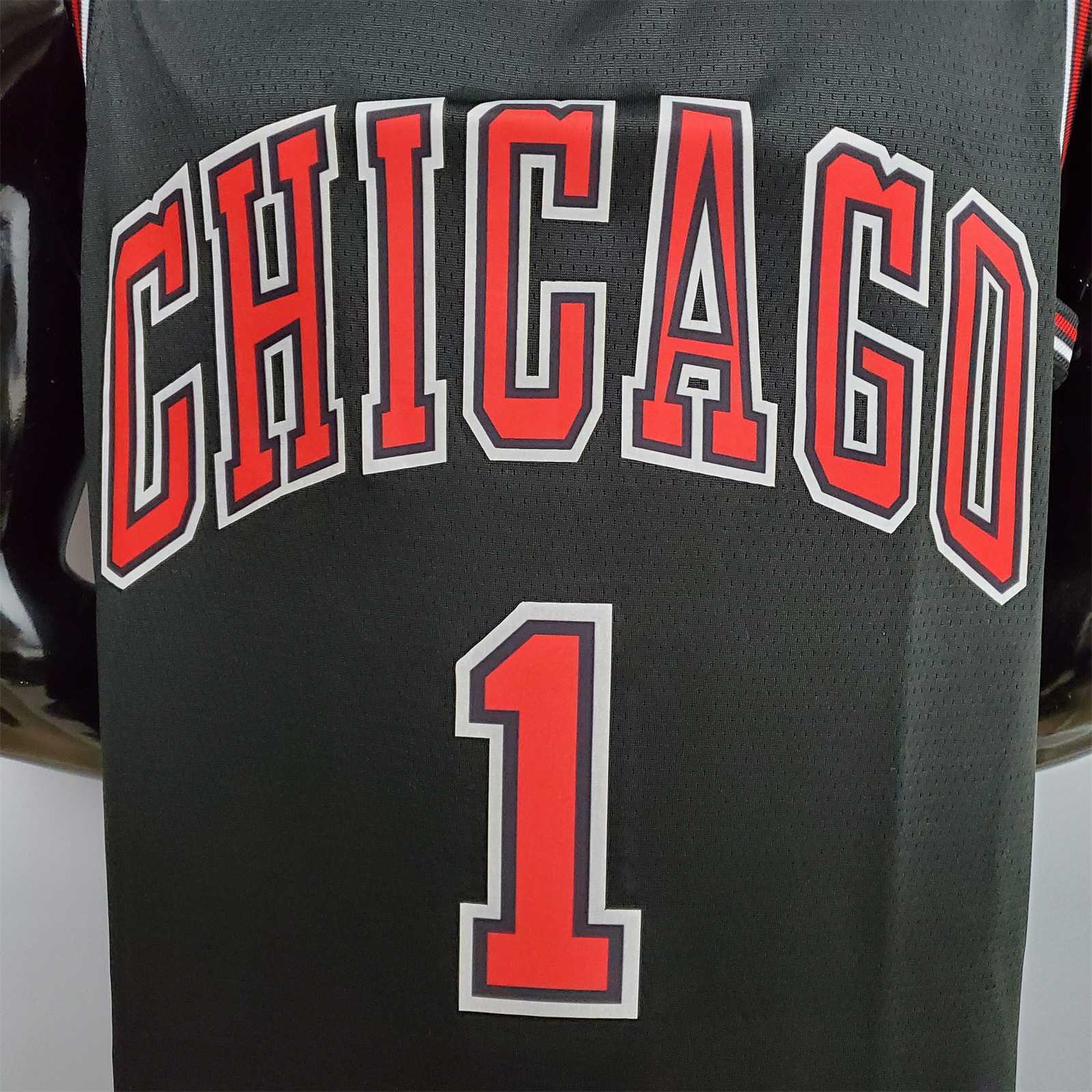ROSE #1 Chicago Bulls black 6