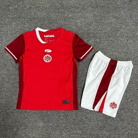 2024 Canada Home Kid Kits Copa America Children Sets Soccer Jerseys Yupoo