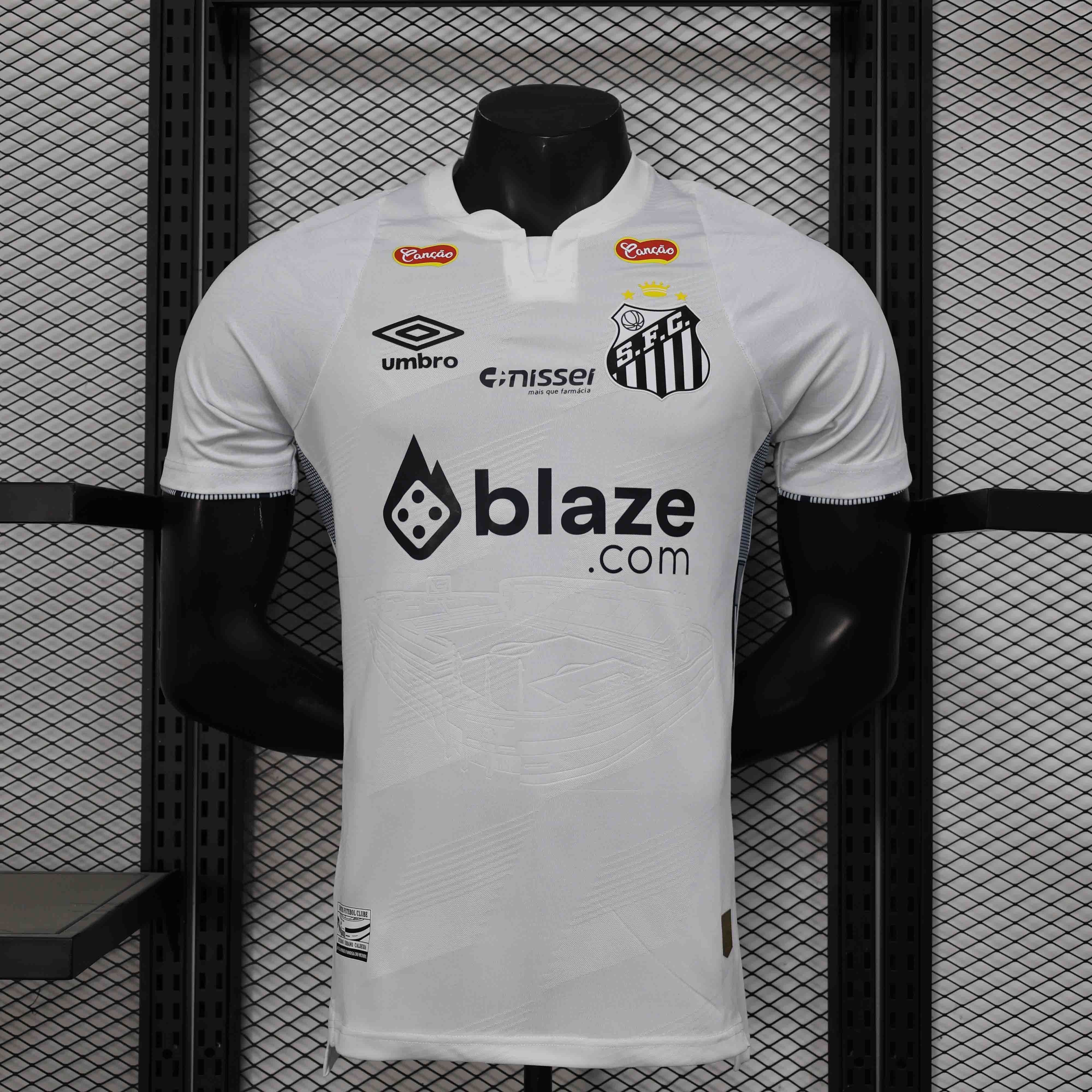 24-25 Santos Home All Sponsor Kit Player Version Shirt AAAAJersey Supplier Yupoo