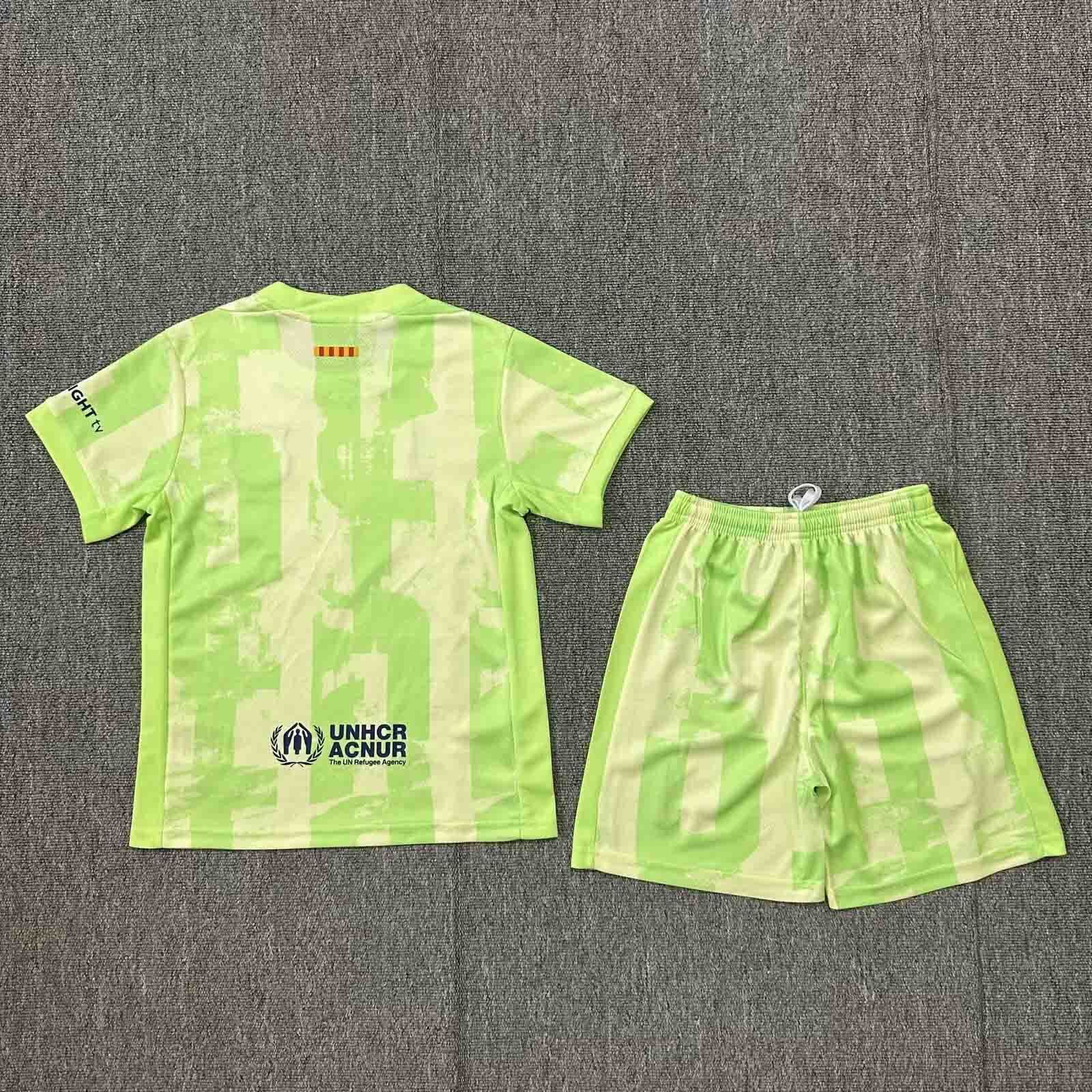 24-25 Barcelona Third Kids Kits Youth Apparels AAAAJersey Supplier Yupoo 1
