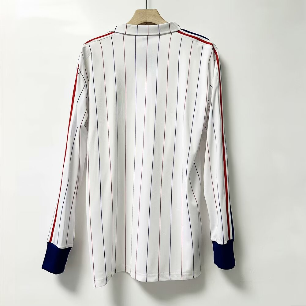 80-82 France Away Retro Kit Long Sleeve Shirt Jersey Supplier Yupoo 2
