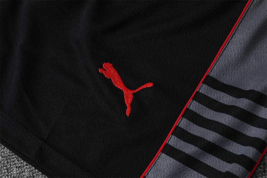 22-23 AC Milan Training Suit Short Sleeve Kit Grey 8