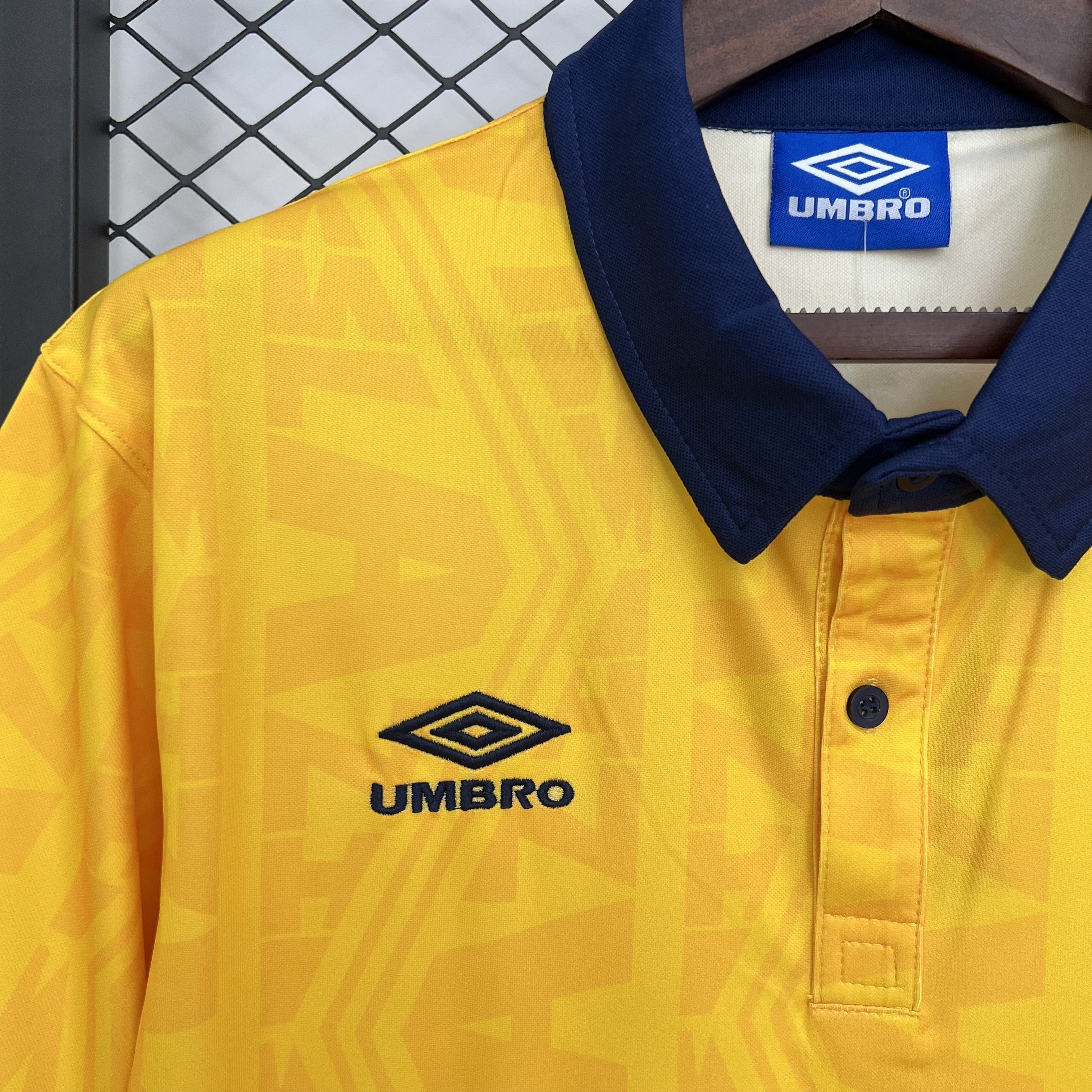 91-92 Lazio Away Yellow Retro Kit Vintage Shirt AAAAJersey Dropship Yupoo 4