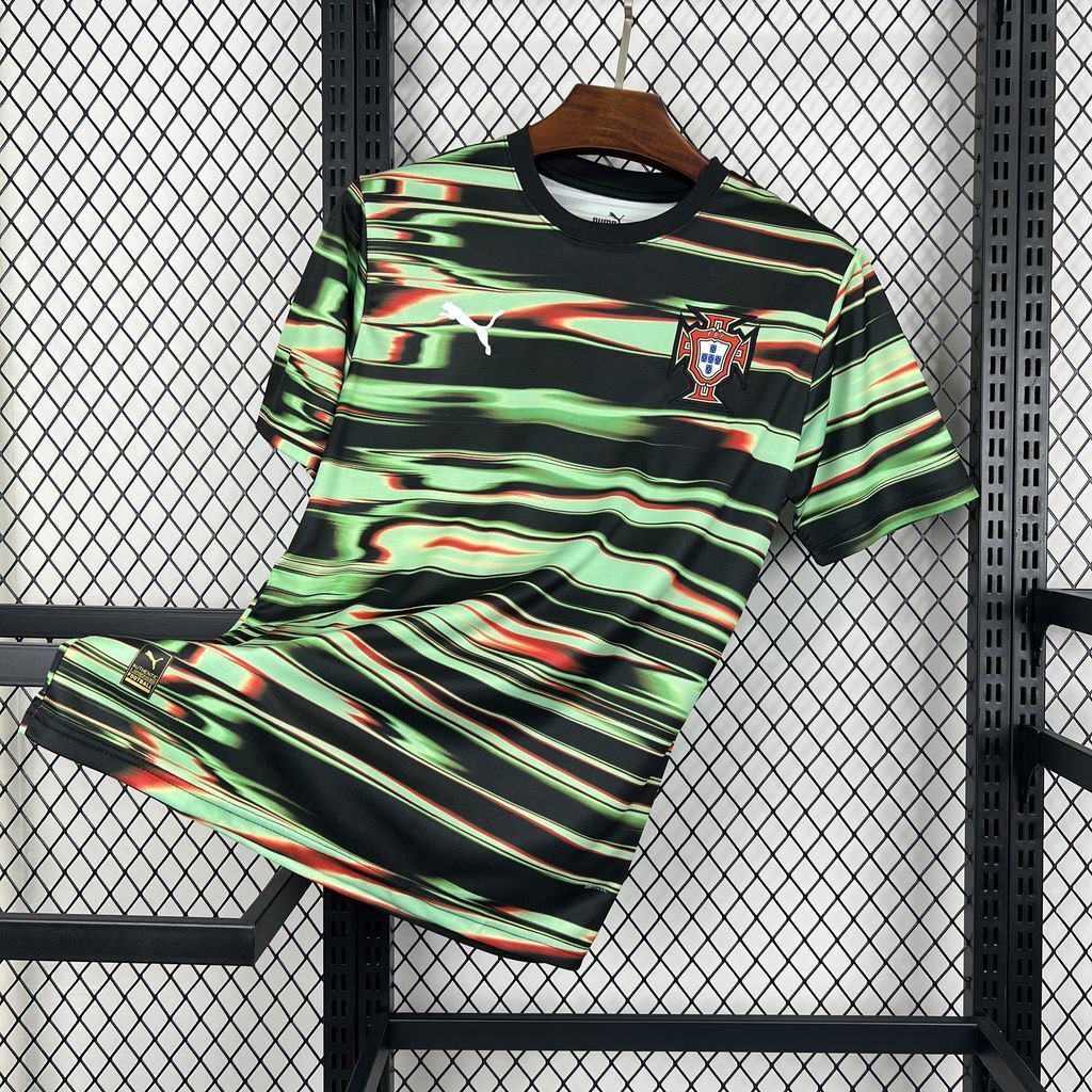 2025 Portugal Pre-Match Green Shirt Football Uniforms AAAAJersey Supplier Yupoo