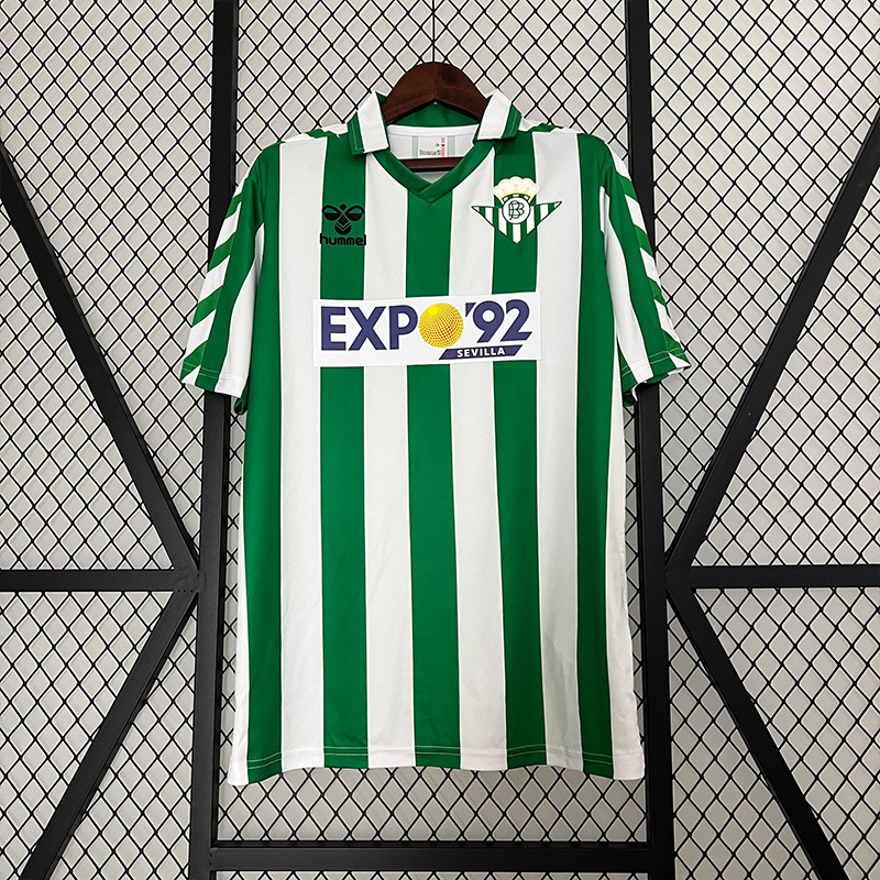 88-89 Retro Betis Home S-XXL Best Soccer Jersey