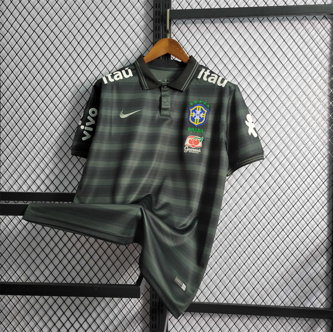 Brazil Polo Black Stripe 3