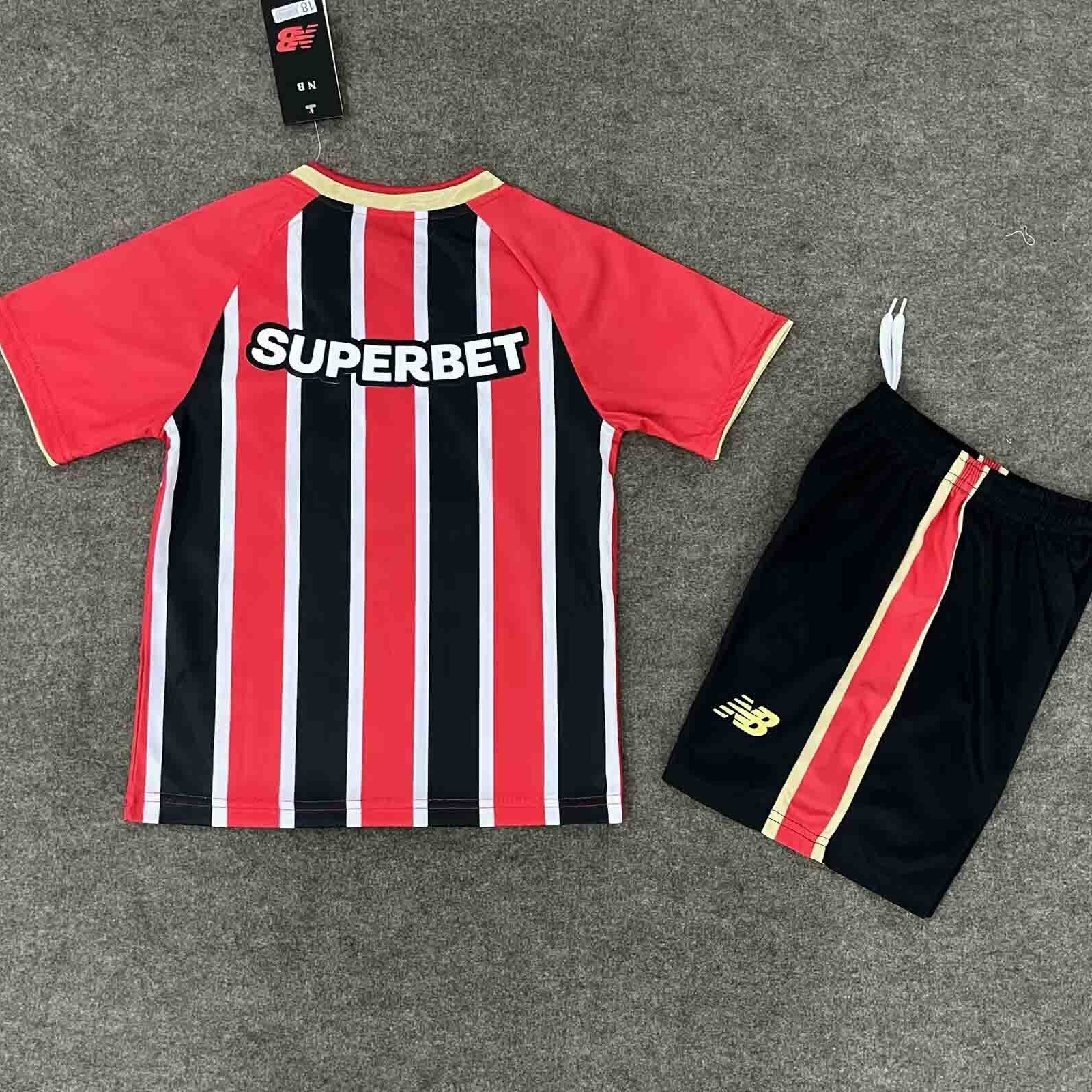 25-26 Sao Paulo Away Kid Kits Youth Apparels AAAAJersey Yupoo 1