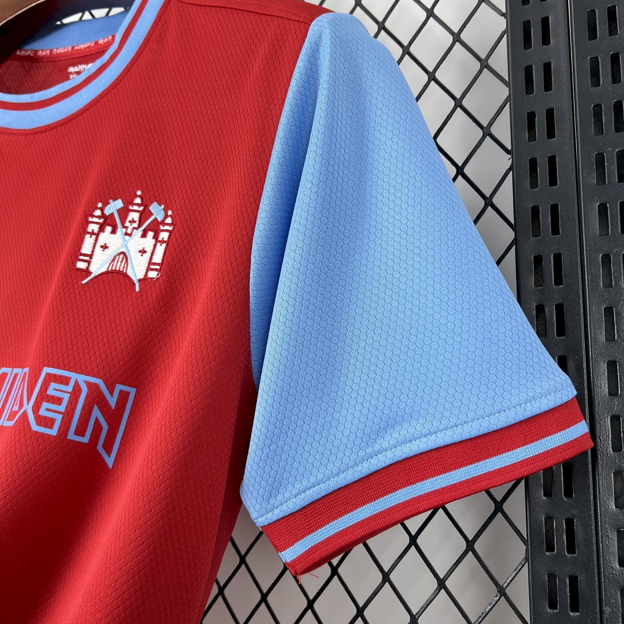25-26 West Ham United x Iron Maiden 50th Anniversary Football T-Shirt AAAAJersey Wholesale Yupo 4