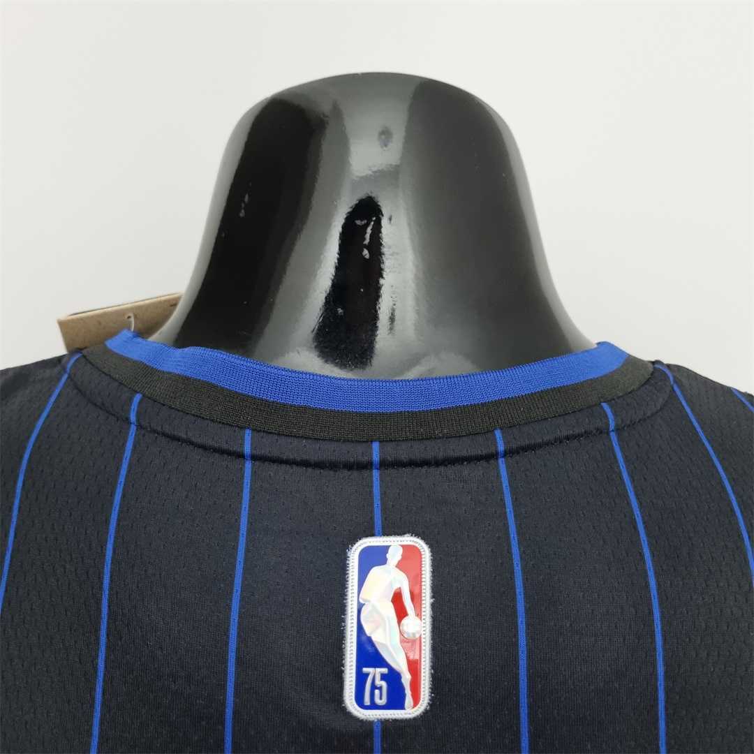 75th Anniversary McGrady #1 Orlando Magic Black NBA Jersey 8