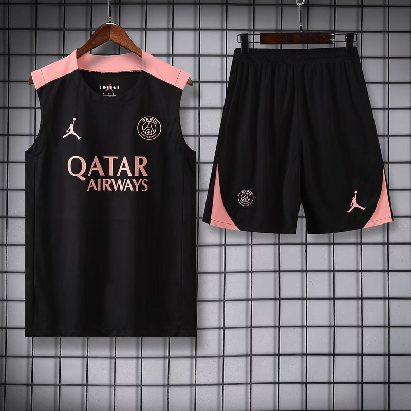25-26 PSG Paris Training Soccer Black Vest Suit AAAAJersey Yupoo