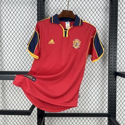 1998 Spain Home Retro Kit Vintage Shirt AAAAJersey Supply Yupoo