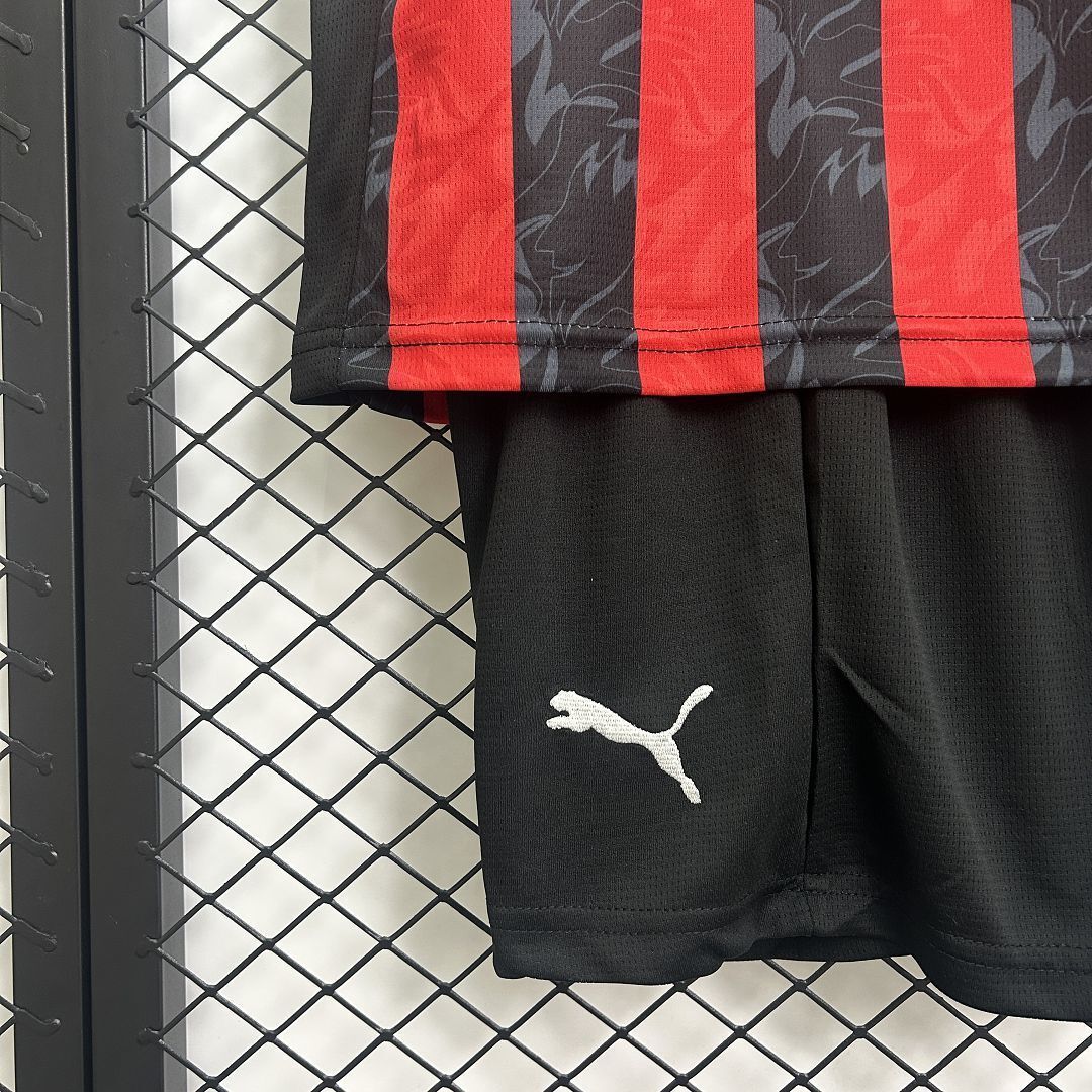 25-26 AC Milan Home Kid Kits Youth Apparels AAAAJersey Supply Yupoo 6