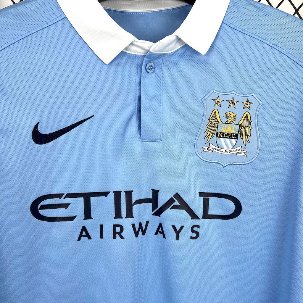 15-16 Manchester City Home Retro Kit Vintage Shirt AAAAJersey Supplier Yupoo 4